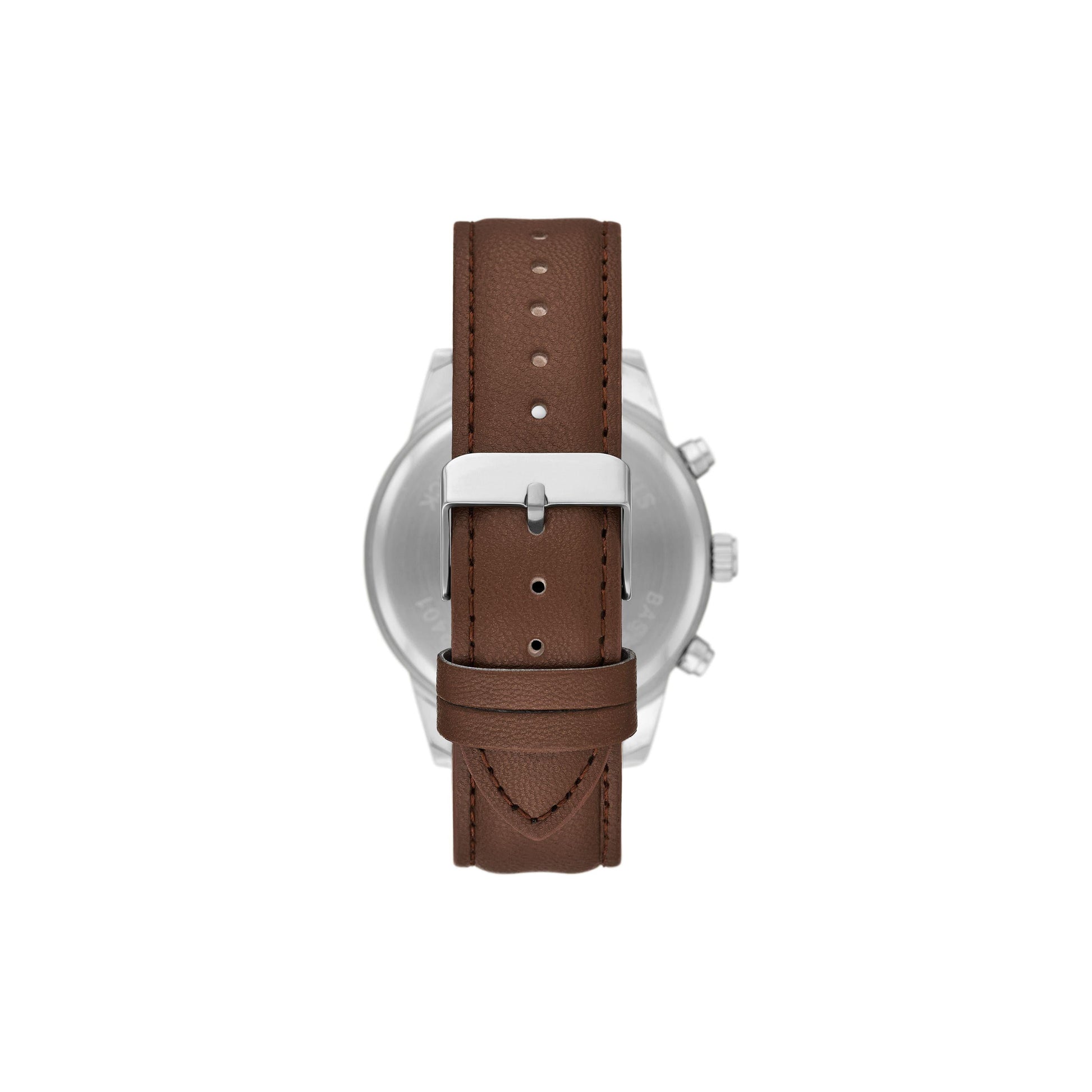 Men'S Watch Gift Set; Silver Tone round Case, Silver White Sunray Dial, Brown Faux Leather Strap with Faux Leather Card Case and Bracelets (FMDAL1210)